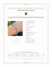 1.76 Ct.Tw.Total Carat Weight Sapphire Natural Diamond Tennis/Line Bracelet, 14K White Gold Scan Report