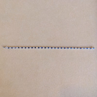 1.76 Ct.Tw. Blue Sapphire and Natural Diamond Tennis/Line Bracelet, 14K White Gold Image