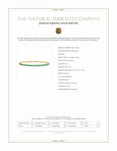 2.02 Ct.Tw.Total Carat Weight Emerald Bangle Bracelet, 14K Yellow Gold Scan Report