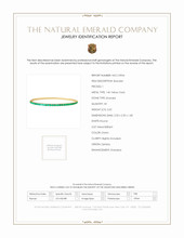 2.02 Ct.Tw. Emerald Bangle Bracelet, 14K Yellow Gold Scan Report