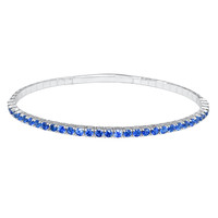 2.54 Ct.Tw. Sapphire 14K White Gold bracelet