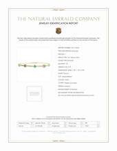 0.29 Ct.Tw. Emerald Natural Diamond Bangle Bracelet, 14K Yellow Gold Scan Report