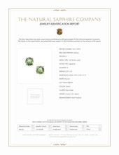 1.22 Ct.Tw.Total Carat Weight Sapphire Studs Earrings, 14K White Gold Scan Report