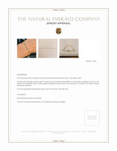 1.06 Ct.Tw.Total Carat Weight Emerald Tennis/Line Bracelet, 14K Yellow Gold Appraisal