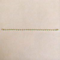 1.06 Ct.Tw.Total Carat Weight Emerald Tennis/Line Bracelet, 14K Yellow Gold Image