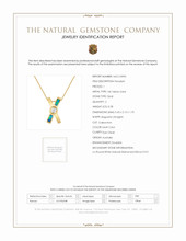 0.28 Ct. Opal Natural Diamond Pave Pendant, 14K Yellow Gold Scan Report