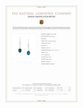 0.72 Ct.Tw.Total Carat Weight Multi Color Opal Bezel Earrings, 14K White Gold Scan Report