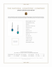 0.72 Ct.Tw.Total Carat Weight Opal Bezel Earrings, 14K White Gold Scan Report
