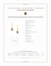 0.48 Ct.Tw. Opal Bezel Earrings, 14K Yellow Gold Scan Report