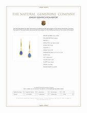 0.48 Ct.Tw.Total Carat Weight Multi Color Opal Bezel Earrings, 14K Yellow Gold Scan Report