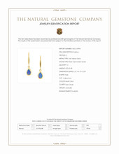 0.48 Ct.Tw.Total Carat Weight Multi Color Black Opal (Dark Opal) Bezel Earrings, 14K Yellow Gold Scan Report