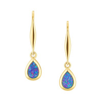 0.48 Ct.Tw. Opal 14K Yellow Gold earring