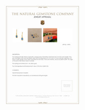 0.74 Ct.Tw. Opal Bezel Earrings, 14K Yellow Gold Appraisal