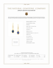 0.74 Ct.Tw. Opal Bezel Earrings, 14K Yellow Gold Scan Report