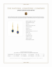 0.74 Ct.Tw.Total Carat Weight Multi Color Opal Bezel Earrings, 14K Yellow Gold Scan Report
