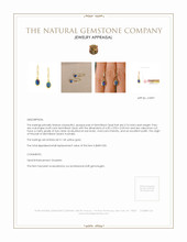 0.74 Ct.Tw. Opal Bezel Earrings, 14K Yellow Gold Appraisal