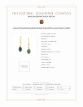 0.74 Ct.Tw. Opal Bezel Earrings, 14K Yellow Gold Scan Report