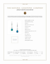 0.47 Ct.Tw.Total Carat Weight Multi Color Opal Bezel Earrings, 14K White Gold Scan Report