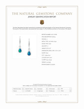 0.47 Ct.Tw.Total Carat Weight Multi Color Opal Bezel Earrings, 14K White Gold Scan Report