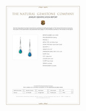 0.47 Ct.Tw.Total Carat Weight Multi Color Black Opal (Dark Opal) Bezel Earrings, 14K White Gold Scan Report