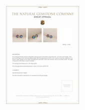 1.45 Ct.Tw.Total Carat Weight Opal Studs Earrings, 14K Yellow Gold Appraisal
