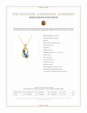 0.21 Ct. Multi Color Opal and Natural Diamond Pave Pendant, 14K White & Yellow Scan Report