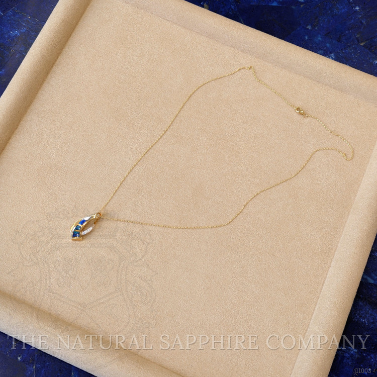 0.21 Ct. Opal Natural Diamond Pave Pendant, 14K White & Yellow