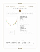 0.69 Ct. Emerald Natural Diamond Pave Necklace, 14K Yellow Gold Scan Report