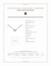 1.62 Ct. Aquamarine Accent Stones Necklace, 14K Yellow Gold Scan Report