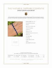 14.26 Ct.Tw.Total Carat Weight Sapphire Tennis/Line Bracelet, 14K White Gold Scan Report