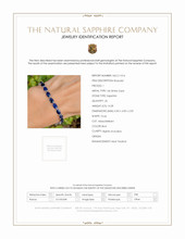 14.58 Ct.Tw. Blue Sapphire Tennis/Riviere Bracelet, 14K White Gold Scan Report