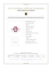 5.89 Ct. Sapphire Natural Diamond Antique Style Ring, Platinum 950 Scan Report