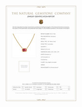 0.62 Ct. Tourmaline Accent Stones Necklace, 14K Yellow Gold Scan Report