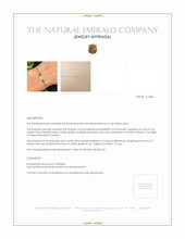 0.26 Ct.Tw. Emerald Natural Diamond Bezel Bracelet, 14K Yellow Gold Appraisal