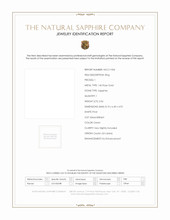 2.04 Ct. Sapphire Natural Diamond Bezel Ring, 14K Rose Gold Scan Report