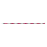 3.11 Ct.Tw. Ruby Natural Diamond Tennis/Line Bracelet, 18K White Gold Image