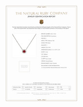 0.48 Ct. Ruby Natural Diamond Pave Necklace, Platinum 950 Scan Report