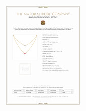 0.24 Ct. Ruby Natural Diamond Pave Necklace, 14K Yellow Gold Scan Report