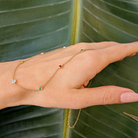 0.07 Ct. Aquamarine Peridot Bezel Necklace, 14K Yellow Gold Life Style