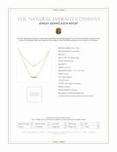 0.15 Ct. Emerald Natural Diamond Pave Necklace, 14K Yellow Gold Scan Report