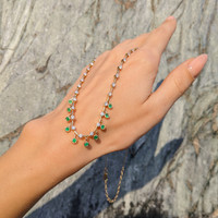 0.48 Ct. Emerald Natural Diamond Bezel Necklace, 14K Yellow Gold Life Style