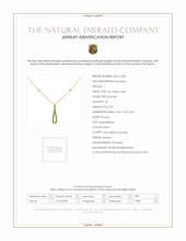 0.22 Ct. Emerald Natural Diamond Pave Necklace, 14K Yellow Gold Scan Report