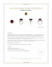 11.16 Ct. Ruby Natural Diamond Pave Ring, Platinum 950 Appraisal