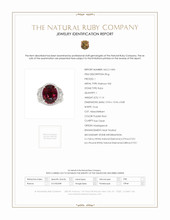 11.16 Ct. Ruby Natural Diamond Pave Ring, Platinum 950 Scan Report