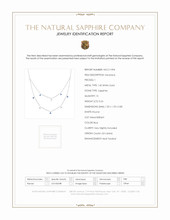 0.24 Ct. Sapphire Multi Stone Necklace, 14K White Gold Scan Report