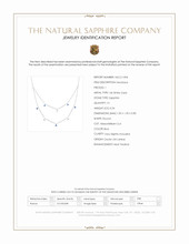 0.24 Ct. Blue Sapphire Multi Stone Necklace, 14K White Gold Scan Report