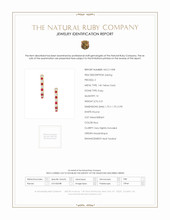 0.31 Ct.Tw. Ruby Natural Diamond Pave Earrings, 14K Yellow Gold Scan Report