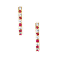 0.31 Ct.Tw. Ruby 14K Yellow Gold earring