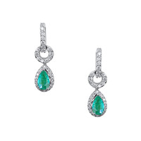 0.43 Ct.Tw. Emerald 14K Yellow Gold earring