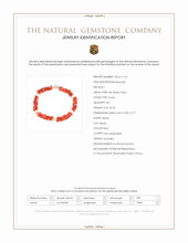 33.25 Ct.Tw.Total Carat Weight Red Coral and White Freshwater Pearl Tennis/Line Bracelet, 18K White Gold Scan Report